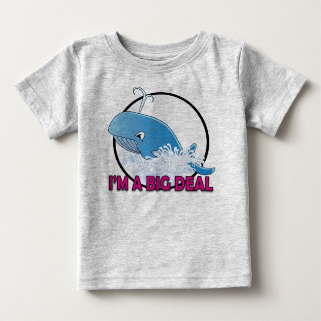 Camiseta Eu sou um grande negócio - Baby Fine Jersey T-Shir (Frente)