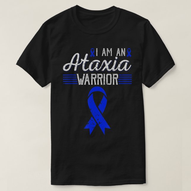 Camiseta Eu Sou Um Guerreiro Ataxia A Sensibilizar T-Shi (Frente do Design)