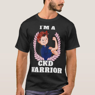 Camiseta Eu sou um guerreiro CKD Doença Renal Crônica Sen