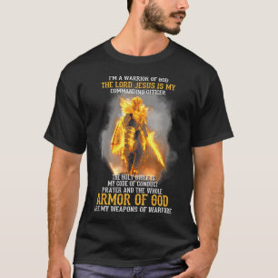 Camiseta Eu Sou Um Guerreiro De Deus O Senhor Jesus É Meu C