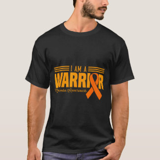 Camiseta Eu sou um guerreiro fita laranja de conscientizaçã