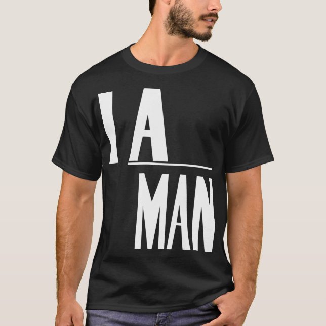 Camiseta Eu Sou Um Homem - Direitos Civis (Frente)