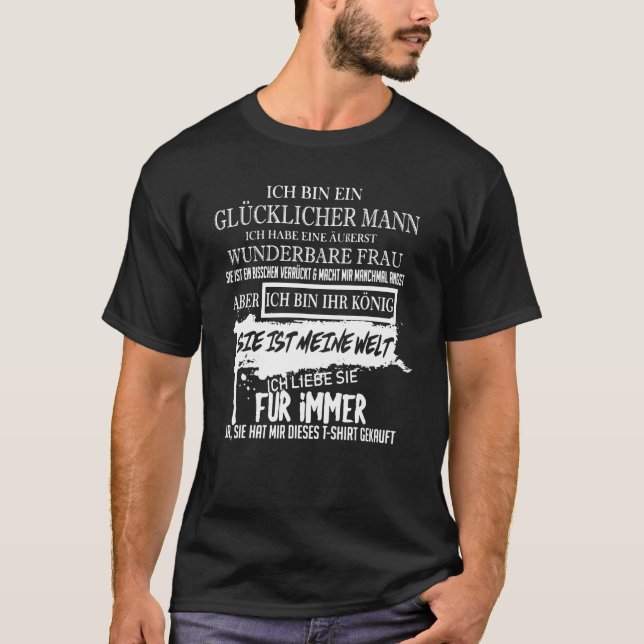 Camiseta Eu sou um homem feliz (Frente)