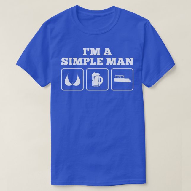 Camiseta Eu Sou Um Homem Simples Presente (Frente do Design)
