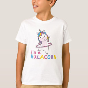 Camiseta Eu Sou Um Hulacoran Fazendo Esporte Divertido Anim