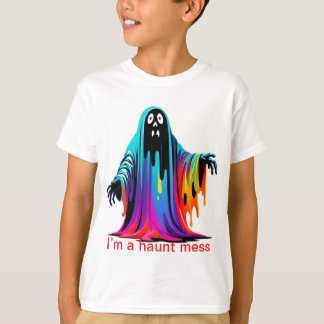 Camiseta Eu sou um Hunt Mess Colorido a Derrubar o Fantasma
