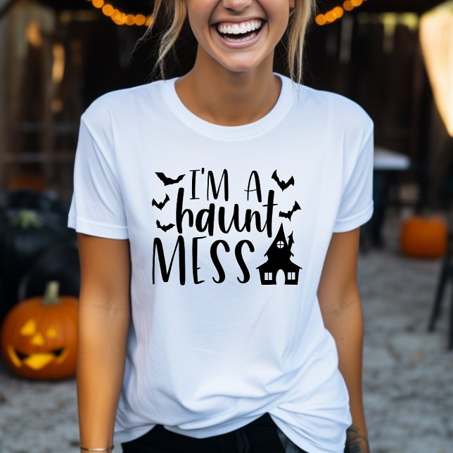 Camiseta Eu sou um Hunt Mess Funny Womens Halloween (Criador carregado)