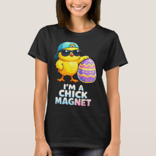 Camiseta Eu Sou Um Ímã de Frango Piada Divertida de Páscoa 