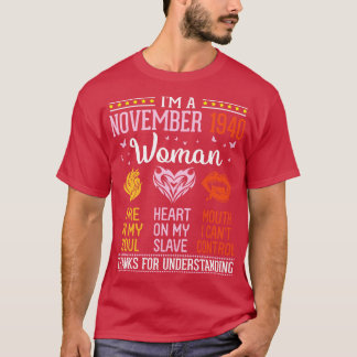 Camiseta Eu Sou Um Incêndio De Mulher De Novembro De 1940 E