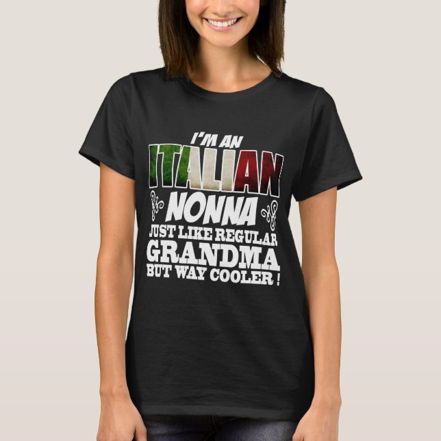 CAMISETA EU SOU UM ITALIANO NÃO COMO UM GRANDMA REGULAR (Frente)