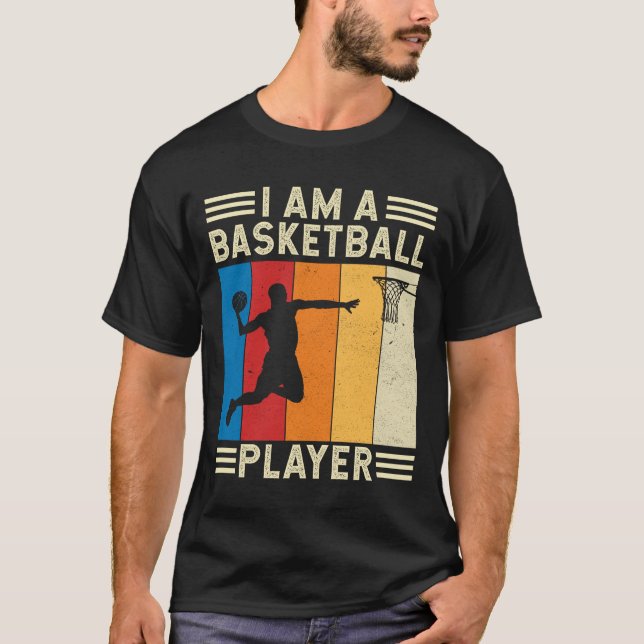 Camiseta Eu sou um jogador de basquetebol (Frente)