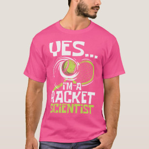 Camiseta Eu Sou Um Jogador De Tênis De Esportes De Cientist