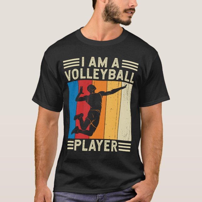 Camiseta Eu sou um jogador de voleibol (Frente)