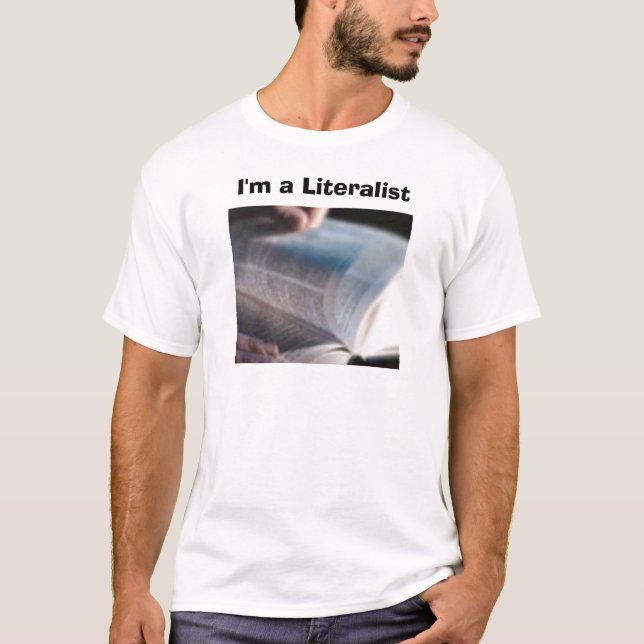 Camiseta Eu sou um Literalist (Frente)