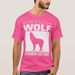 Camiseta Eu Sou Um Lobo Num Dia Humano De Halloween