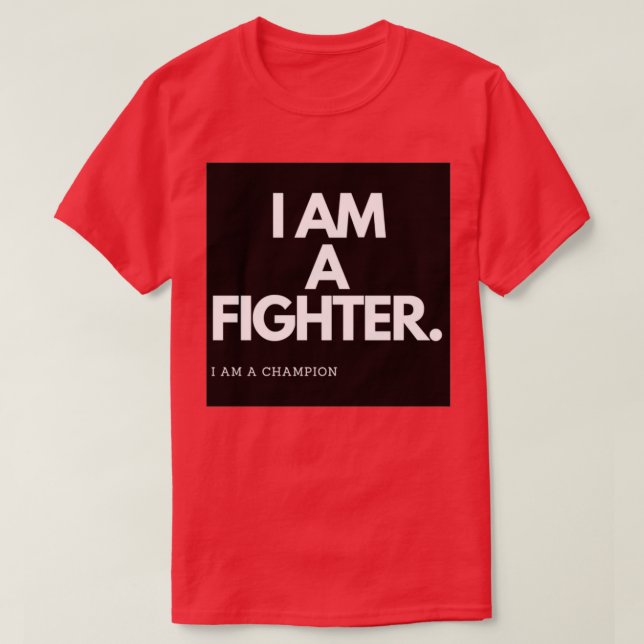 CAMISETA EU SOU UM LUTADOR (Frente do Design)