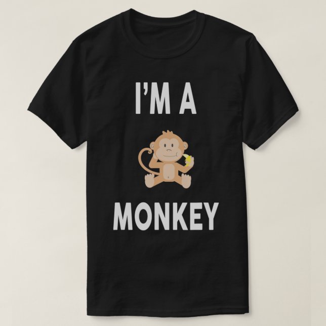 Camiseta Eu sou um macaco engraçado (Frente do Design)