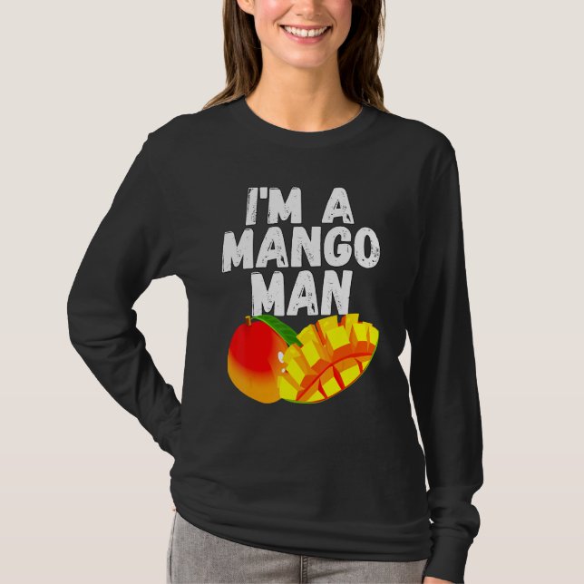 Camiseta Eu sou um Mango Homem Juicy Mango (Frente)