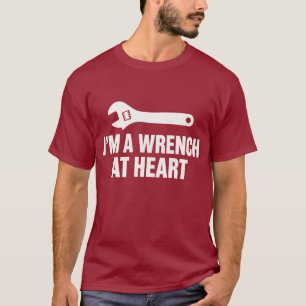 Camiseta Eu sou um Mecânico com uma Chave de Coração
