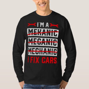 Camiseta Eu sou um mecânico que conserto carros automotivo