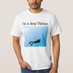 Camiseta Eu sou um mergulhador de MERGULHADOR do pensador