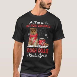 Camiseta Eu sou um Natal quente de cacau Natal e Cachorro m