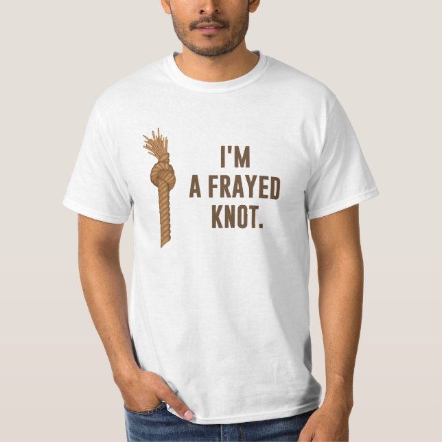 Camiseta Eu sou um nó desgastado (Frente)