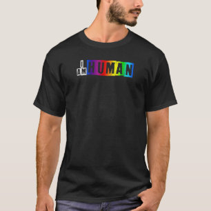 Camiseta Eu Sou Um Orgulho Humano Orgulho Lgbt