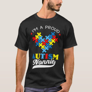 Camiseta Eu sou um orgulhoso Autismo Consciencioso Coração 