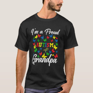 Camiseta Eu Sou Um Orgulhoso Avô de Autismo Dia de Conscien