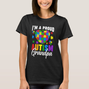Camiseta Eu Sou Um Orgulhoso Avô de Autista Dia de Conscien