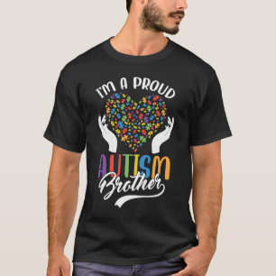 Camiseta Eu sou um orgulhoso irmão Autismo Quebra-cabeça do