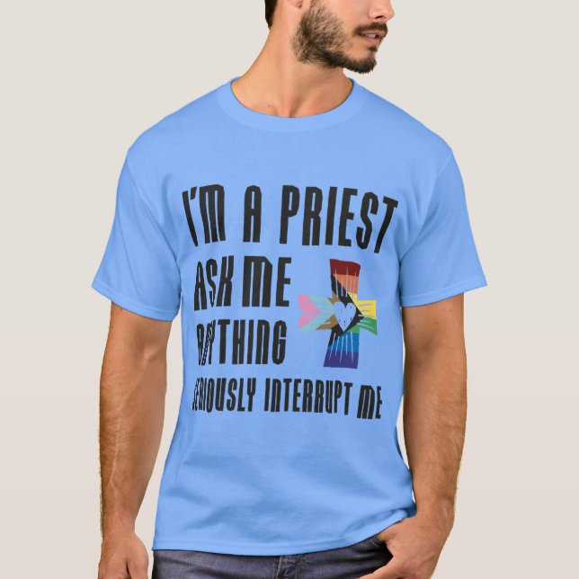 Camiseta Eu sou um padreAmigos inclusivos amigos (Frente)