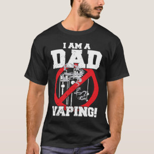 Camiseta Eu sou um Pai contra o violento anti-fumo de pais
