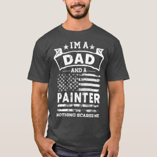 Camiseta Eu sou um Pai e o Pintor Nada me assusta