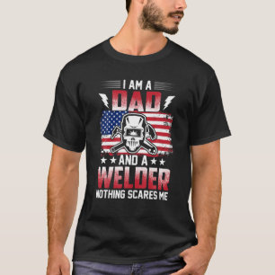 Camiseta Eu Sou Um Pai E Um Soldado Nada Me Assusta