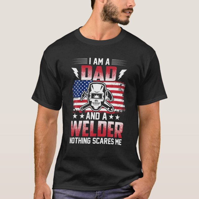 Camiseta Eu Sou Um Pai E Um Soldado Nada Me Assusta (Frente)