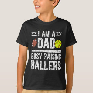 Camiseta Eu Sou Um Pai Ocupado Criando Filhos Delicadamente