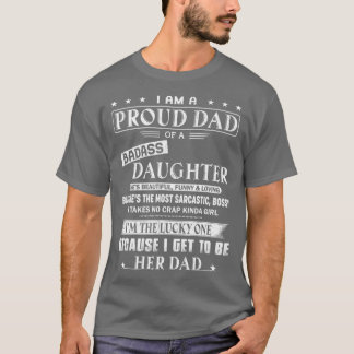 Camiseta Eu Sou Um Pai Orgulhoso De Uma Filha Maldita Engra
