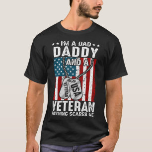 Camiseta Eu sou um PAI Pai e um Veterano nada me assusta