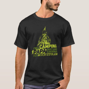 Camiseta Eu sou um Papa acampado como um Pai normal