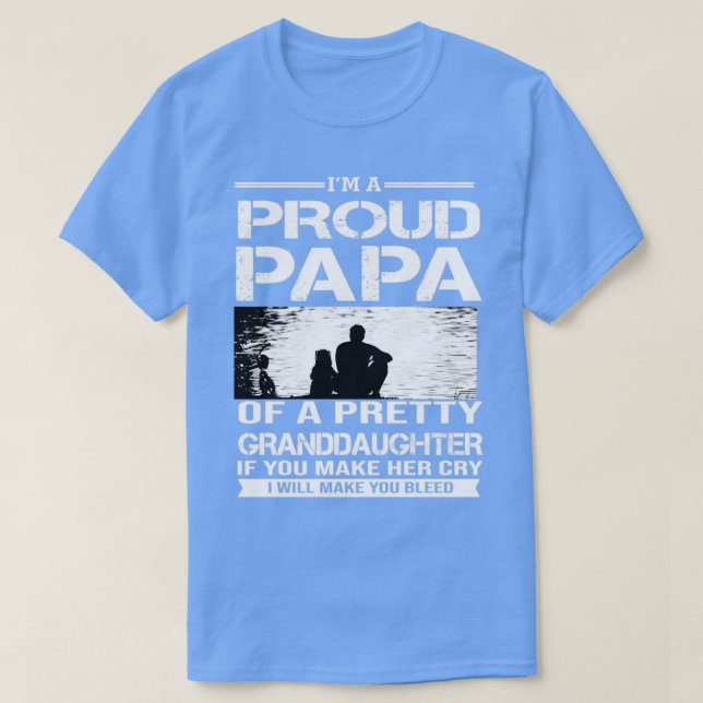 Camiseta Eu Sou Um Papá Orgulhoso De Um Bonito (Frente do Design)