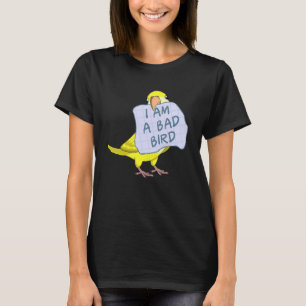 Camiseta Eu Sou Um Pássaro Mau, Eu Engraçado Parquito De Mo