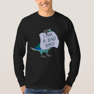 Camiseta Eu Sou Um Pássaro Mau Eu Turquesa Green Cheek Conu