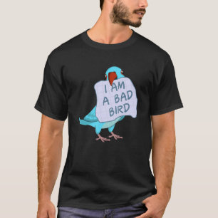 Camiseta Eu Sou Um Pássaro Mau, Um Papagaio Azul