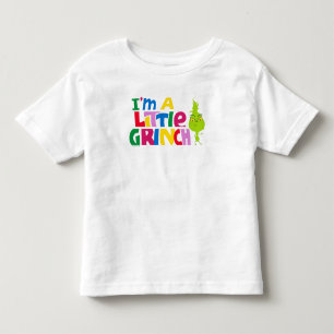 Camiseta Eu sou um pequeno Grinch gráfico colorido