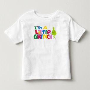 Camiseta Eu sou um pequeno Grinch gráfico colorido