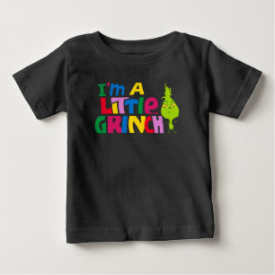 Camiseta Eu sou um pequeno Grinch gráfico colorido