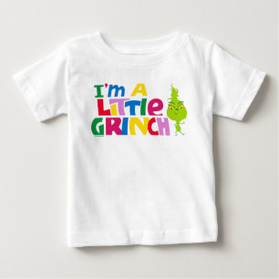 Camiseta Eu sou um pequeno Grinch gráfico colorido