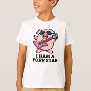 Camiseta Eu Sou Um Porco Star Funny Rock Star Pig Pun